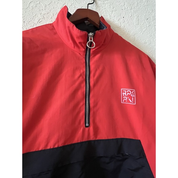 Apari Japanese Anime Jacket Pullover Locus Large Red Art To Wear Nylon Satin - Picture 3 of 11